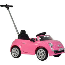 Fiat-500 Ride on Car with Push Handle,3622 - Pink