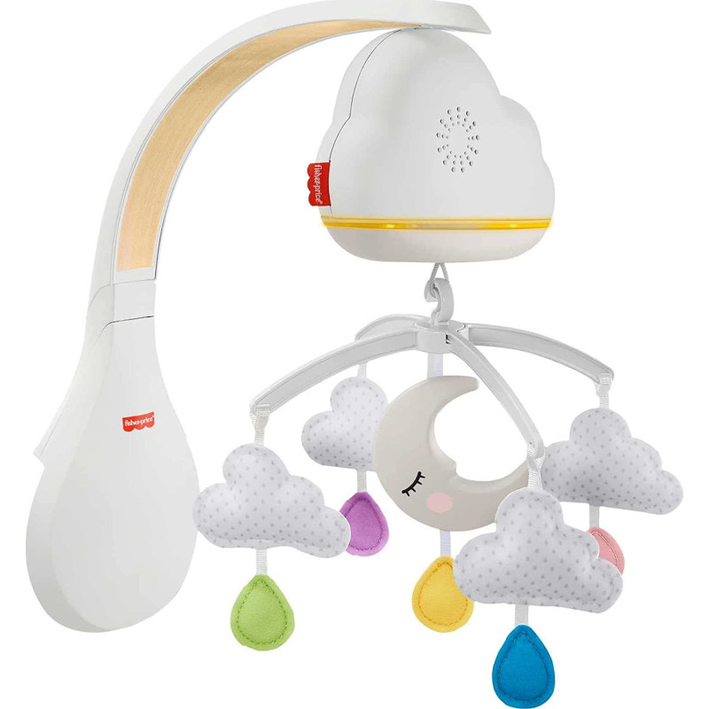 Fisher-Price Calming Clouds Mobile & Soother, Crib Sound Machine Grp99, Fisher Price, Multicolour