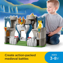 Fisher-Price Imaginext The Lion's Kingdom Castle medieval-themed playset with figures for preschool kids ages 3 to 8 years HCG45