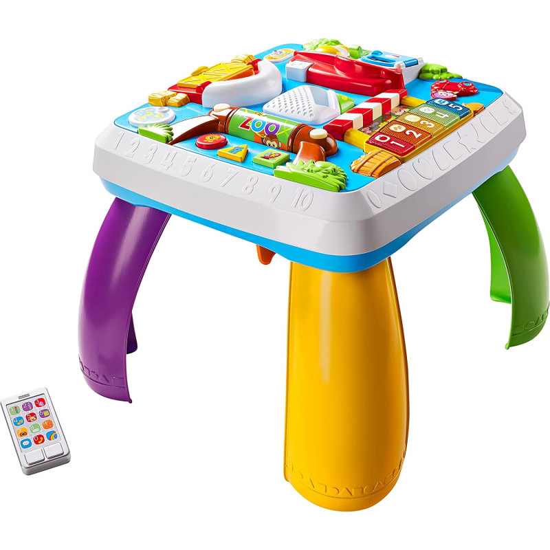 Fisher-Price Laugh & Learn Around The Town Learning Table, With 120+ Songs, Tunes Dhc45