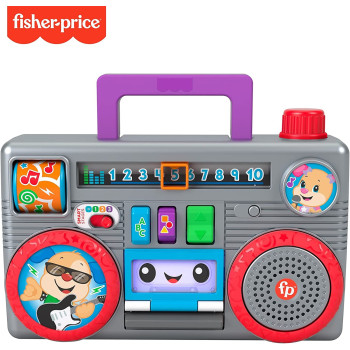 Fisher-Price Laugh & Learn Busy Boombox Infant Activity Toy - English Speaking Gyc18