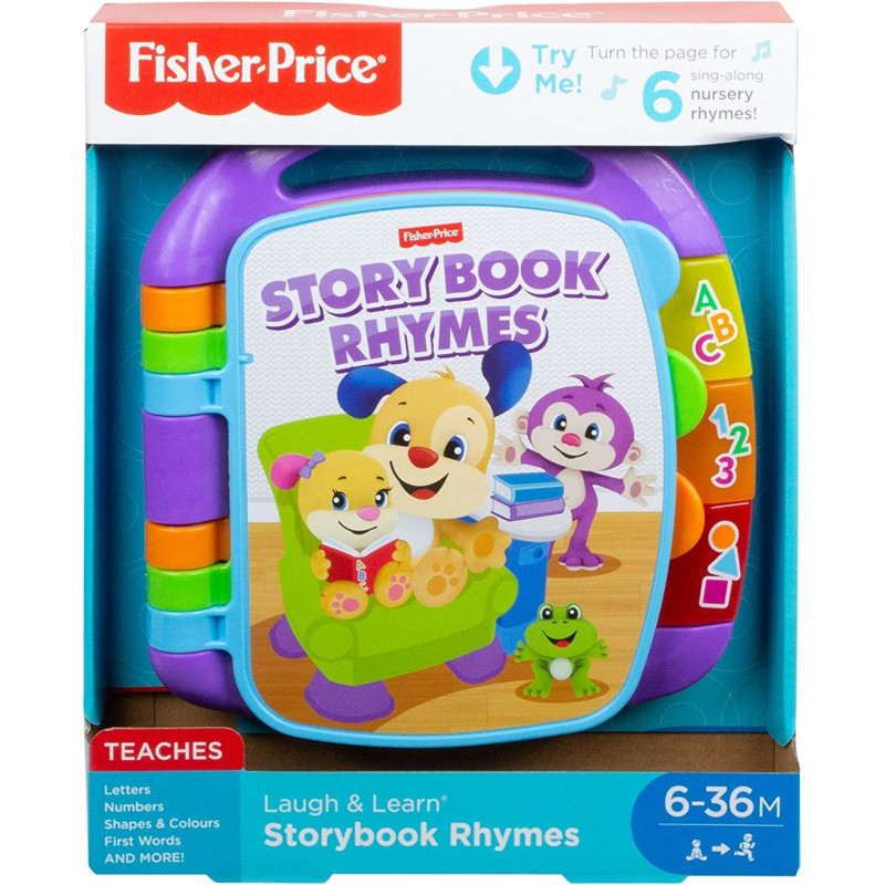 Fisher-Price Laugh & Learn Storybook Rhymes Book - UK English Edition CDH26
