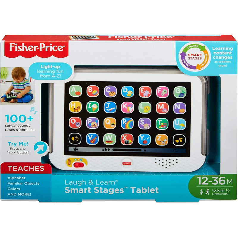 Fisher-Price Laugh And Learn Smart Stages Tablet Gray, Multi Color