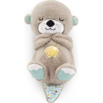 Fisher-Price Soothe 'N Snuggle Otter, Bedtime, Breathing Belly, Plush Infant Musical Soother Fxc66