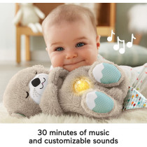 Fisher-Price Soothe 'N Snuggle Otter, Bedtime, Breathing Belly, Plush Infant Musical Soother Fxc66