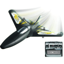 FLYBOTIC 85736 X-Twin Remote Controlled Memory Foam Material-Indoor/Outdoor Use-Children's Toy-Random 8 Years Old, Colour: Yellow and Black, Xtwin Plane