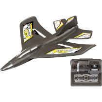 FLYBOTIC 85736 X-Twin Remote Controlled Memory Foam Material-Indoor/Outdoor Use-Children's Toy-Random 8 Years Old, Colour: Yellow and Black, Xtwin Plane