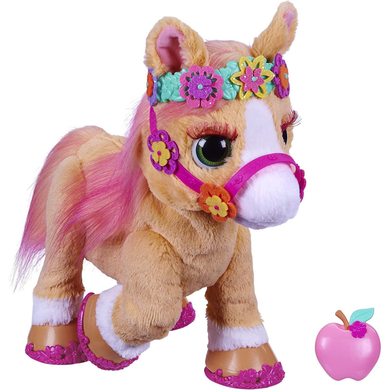 FurReal friends Cinnamon, My Stylin' Pony Interactive Toy; 14 Inch Electronic Pet, 80+ Sounds And Reactions; 26 Styling Accessories; Ages 4 And Up, Multicolor, F4395