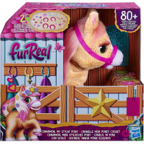 FurReal friends Cinnamon, My Stylin' Pony Interactive Toy; 14 Inch Electronic Pet, 80+ Sounds And Reactions; 26 Styling Accessories; Ages 4 And Up, Multicolor, F4395