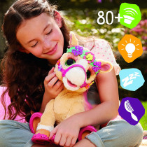 FurReal friends Cinnamon, My Stylin' Pony Interactive Toy; 14 Inch Electronic Pet, 80+ Sounds And Reactions; 26 Styling Accessories; Ages 4 And Up, Multicolor, F4395