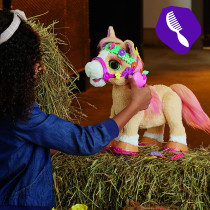 FurReal friends Cinnamon, My Stylin' Pony Interactive Toy; 14 Inch Electronic Pet, 80+ Sounds And Reactions; 26 Styling Accessories; Ages 4 And Up, Multicolor, F4395