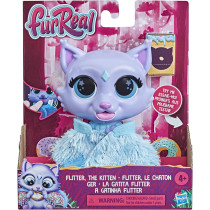 FurReal friends Flitter the Kitten Color-Change Interactive Feeding Toy, Lights and Sounds, Ages 4 and up, F1827