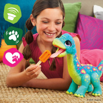 FurReal friends Snackin' Sam The Bronto Interactive Animatronic PlUSh Toy, Ages 4 And Up