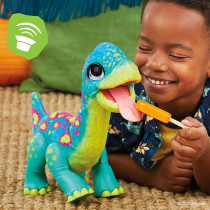 FurReal friends Snackin' Sam The Bronto Interactive Animatronic PlUSh Toy, Ages 4 And Up