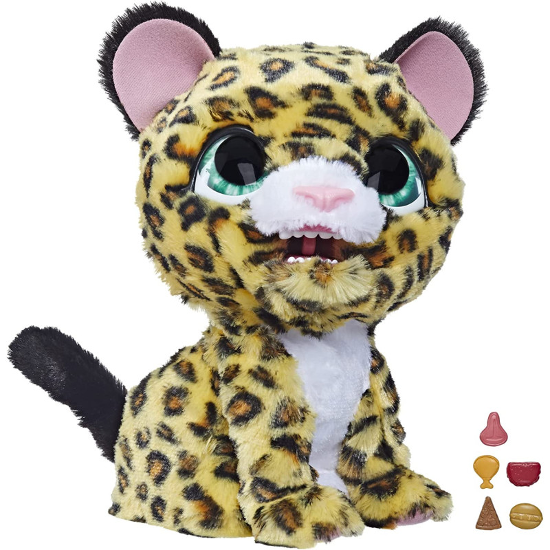 FurReal Lil' Wilds Lolly The Leopard Interactive Animatronic Plush Toy: Electronic Pet with 40+ Sounds and Reactions; for Kids Ages 4 and Up