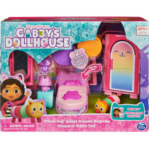 Gabby's Dollhouse TRANSFORMING BED: Place Pillow Cat on the bed and press down to transform its bookshelf into a colorful dreamscape! This set also has a nightstand wit, Multi, 20133479