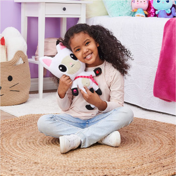 Gabby's Dollhouse, 33-cm Talking Pandy Paws Plush Toy with Lights, Music and 10 Sounds and Phrases, Perfect Christmas Gift