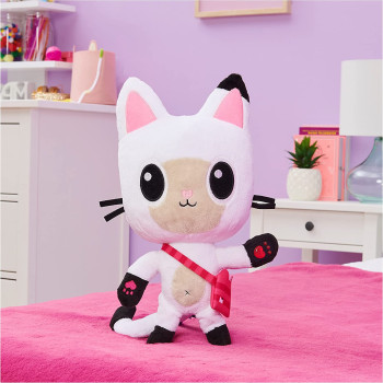 Gabby's Dollhouse, 33-cm Talking Pandy Paws Plush Toy with Lights, Music and 10 Sounds and Phrases, Perfect Christmas Gift