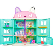 Gabby's Dollhouse, Purrfect Dollhouse with 2 Toy Figures, 8 Furniture Pieces, 3 Accessories, 2 Deliveries and Sounds, Kids' Toys for Ages 3 and above, Perfect Christmas Gift