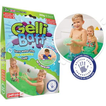 Gelli Baff Green From Zimpli Kids, Turns Water Into Thick, Colourful Goo, Children'S Craft Kits, Christmas Gifts