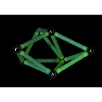 Geomag ,Glow - 30-Piece Glow-In-The-Dark Magnetic Building Set, Certified Stem Construction Toy, Safe For Ages 3 And Up