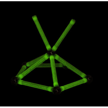 Geomag ,Glow - 30-Piece Glow-In-The-Dark Magnetic Building Set, Certified Stem Construction Toy, Safe For Ages 3 And Up