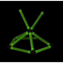 Geomag ,Glow - 30-Piece Glow-In-The-Dark Magnetic Building Set, Certified Stem Construction Toy, Safe For Ages 3 And Up