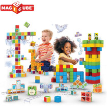 Geomag 121, Magicube Insects Building Game With Magnetic Cubes, 4 Cubes, 4 Cubess