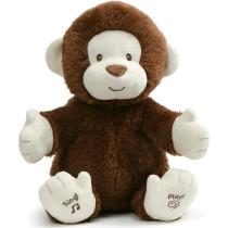 GUND Animated Clappy Monkey Singing and Clapping Plush Stuffed Animal Brown