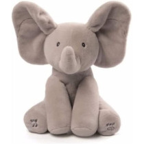 GUND Animated Flappy the Elephant Stuffed Animal Plush, Grey, 30.5 cm
