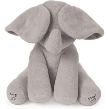 GUND Animated Flappy the Elephant Stuffed Animal Plush, Grey, 30.5 cm