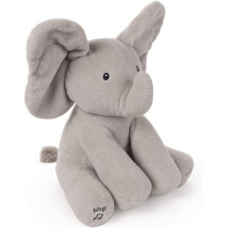GUND Animated Flappy the Elephant Stuffed Animal Plush, Grey, 30.5 cm