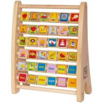 Hape Alphabet Abacus, L: 10, W: 4.7, H: 12.6 inch