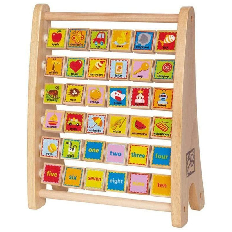 Hape Alphabet Abacus, L: 10, W: 4.7, H: 12.6 inch