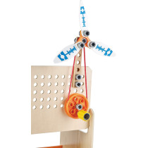 Hape Discovery Scientific Workbench Kids Construction Toy, Children'S Workshop With Over 10 Possible Creations, Toys For Kids 4+, Multicolored (E3028), "L: 14.4, W: 9.6, H: 17.5 Inch"