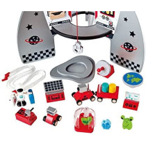 Hape Four-Stage Rocket Ship Award-Winning Wooden Spaceship Toy with Real-Life Space Shuttle Designs, 20 Rocket Space Centre Pieces and Planetary Lander