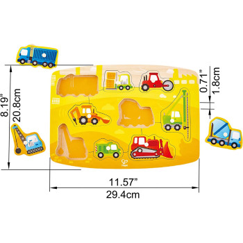 Hape International Construction Peg Puzzle - All Ages