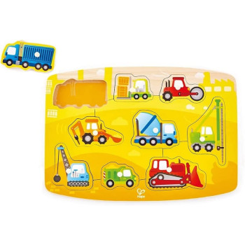 Hape International Construction Peg Puzzle - All Ages