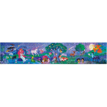 Hape Magic Forest Puzzle 1.5 Meter Long 200 Pieces Colorful Giant Glow-in-The-Dark Enchanted Jigsaw, for Children 6+ Years