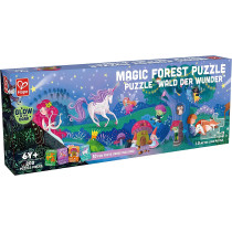 Hape Magic Forest Puzzle 1.5 Meter Long 200 Pieces Colorful Giant Glow-in-The-Dark Enchanted Jigsaw, for Children 6+ Years