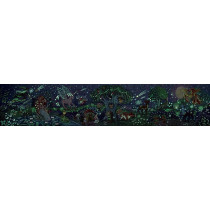 Hape Magic Forest Puzzle 1.5 Meter Long 200 Pieces Colorful Giant Glow-in-The-Dark Enchanted Jigsaw, for Children 6+ Years