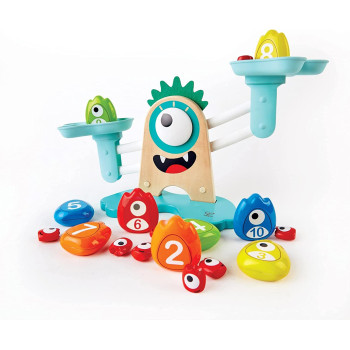 Hape Math Monster Scale Toy, STEAM Toy, L: 15, W: 7.1, H: 5.6 inch