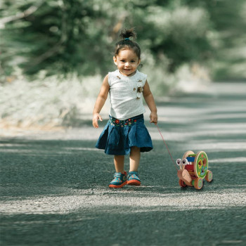 Hape Walk A Long Snail Pull Toy |Award Winning Toddler Wooden Push And Pull Toy With Removable Color Coded Shape Sorter Shell, Fun Educational Toy For Kids
