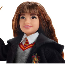 HARRY POTTER Doll with Hogwarts Uniform/Robe and Wand(Hermione Granger)