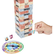Hasbro Jenga: Fortnite Edition Game, Wooden Block Stacking Tower Game for Fortnite Fans, Ages 8 and Up