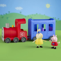 Hasbro Peppa Pig Peppa'S Adventures Miss Rabbit'S Train Detachable Preschool Toy: 2 Figures, Rolling Wheels, For Ages 3 And Up, Multicolor, F3630