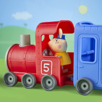Hasbro Peppa Pig Peppa'S Adventures Miss Rabbit'S Train Detachable Preschool Toy: 2 Figures, Rolling Wheels, For Ages 3 And Up, Multicolor, F3630