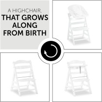 Hauck Alpha +B High Chair(white)