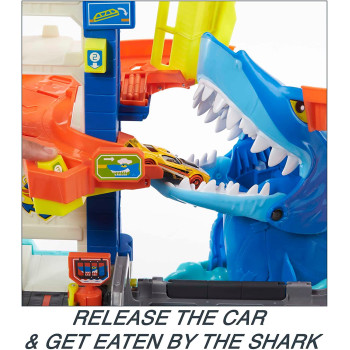 Hot Wheels City Shark Escape Playset, Toy for Kids 4 Years Old & Older