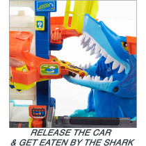 Hot Wheels City Shark Escape Playset, Toy for Kids 4 Years Old & Older